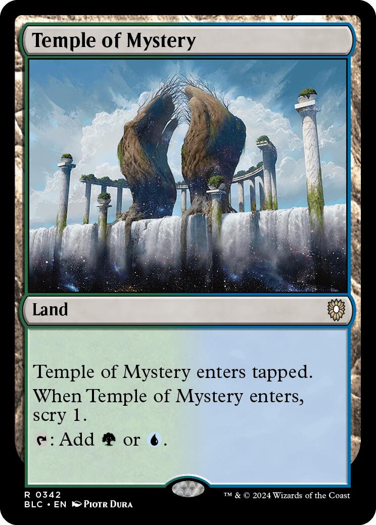 Temple of Mystery [Bloomburrow Commander] | Deep Dive Games St. Marys