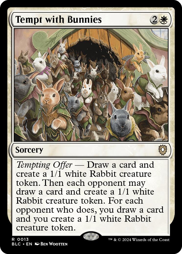 Tempt with Bunnies [Bloomburrow Commander] | Deep Dive Games St. Marys