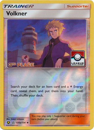 Volkner (135a/156) (League Challenge 3rd Place) [Sun & Moon: Ultra Prism] | Deep Dive Games St. Marys