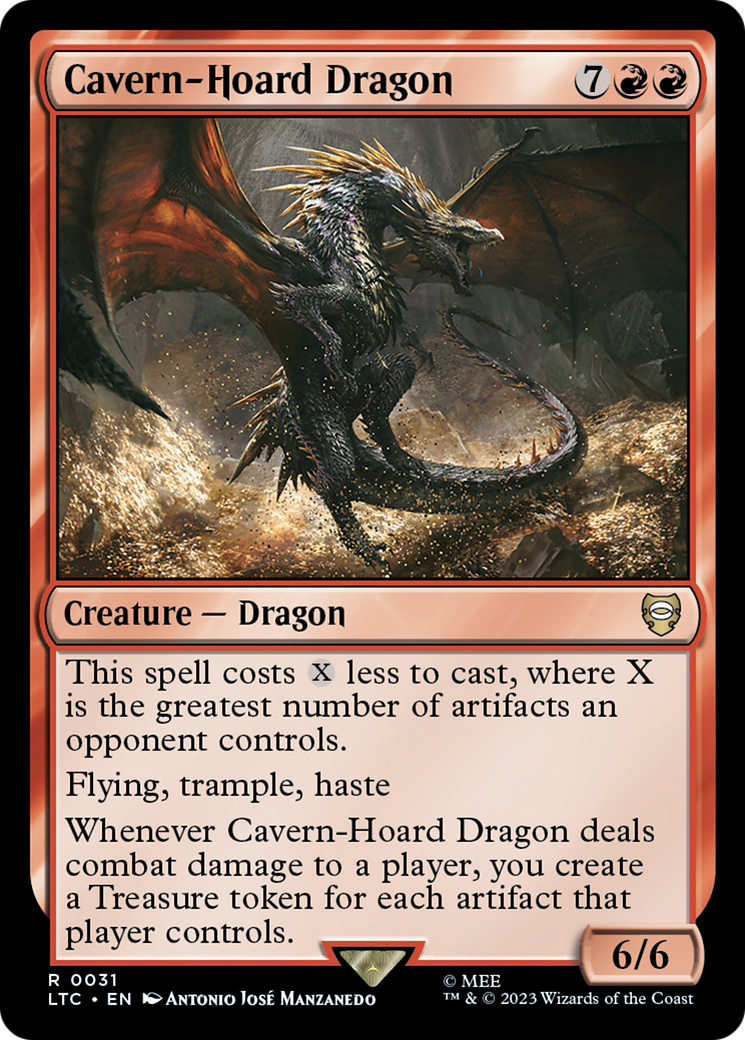 Cavern-Hoard Dragon [The Lord of the Rings: Tales of Middle-Earth Commander] | Deep Dive Games St. Marys