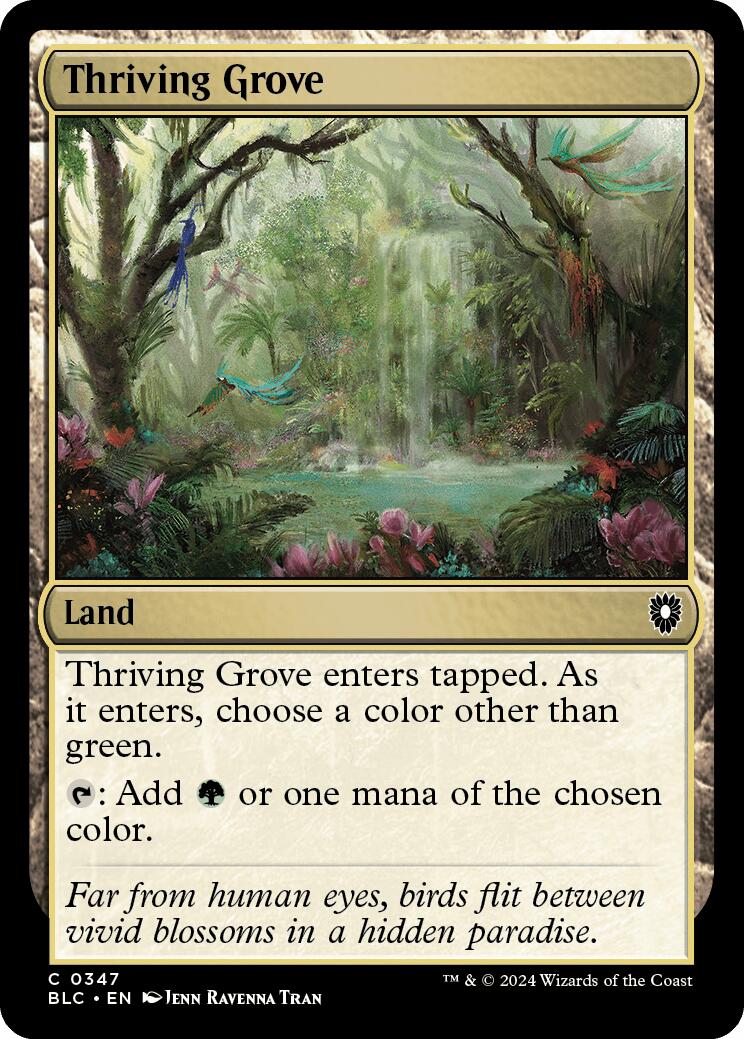 Thriving Grove [Bloomburrow Commander] | Deep Dive Games St. Marys