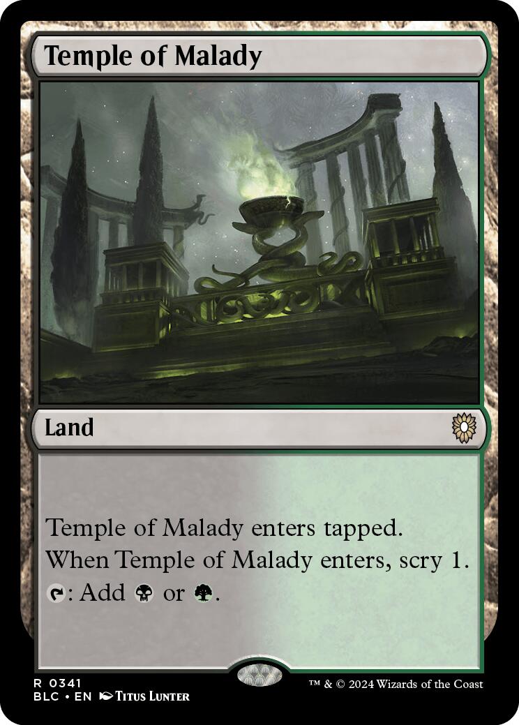 Temple of Malady [Bloomburrow Commander] | Deep Dive Games St. Marys