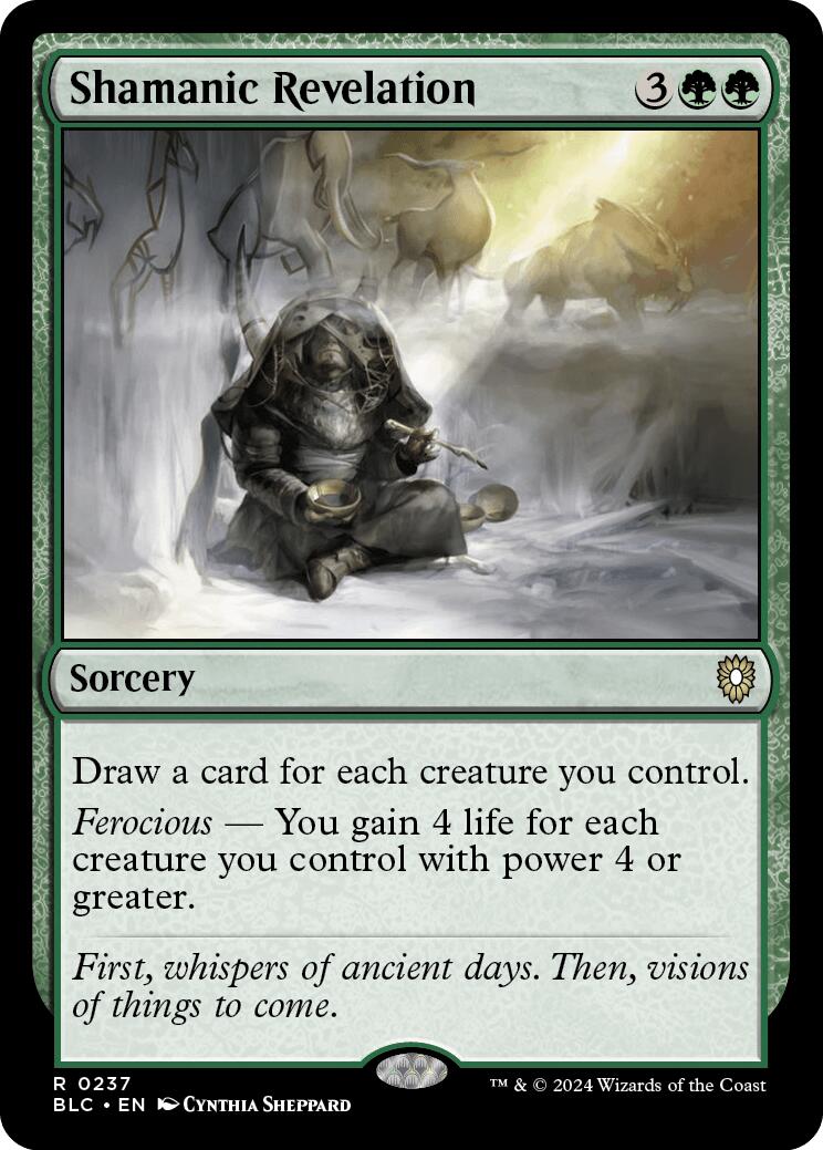 Shamanic Revelation [Bloomburrow Commander] | Deep Dive Games St. Marys