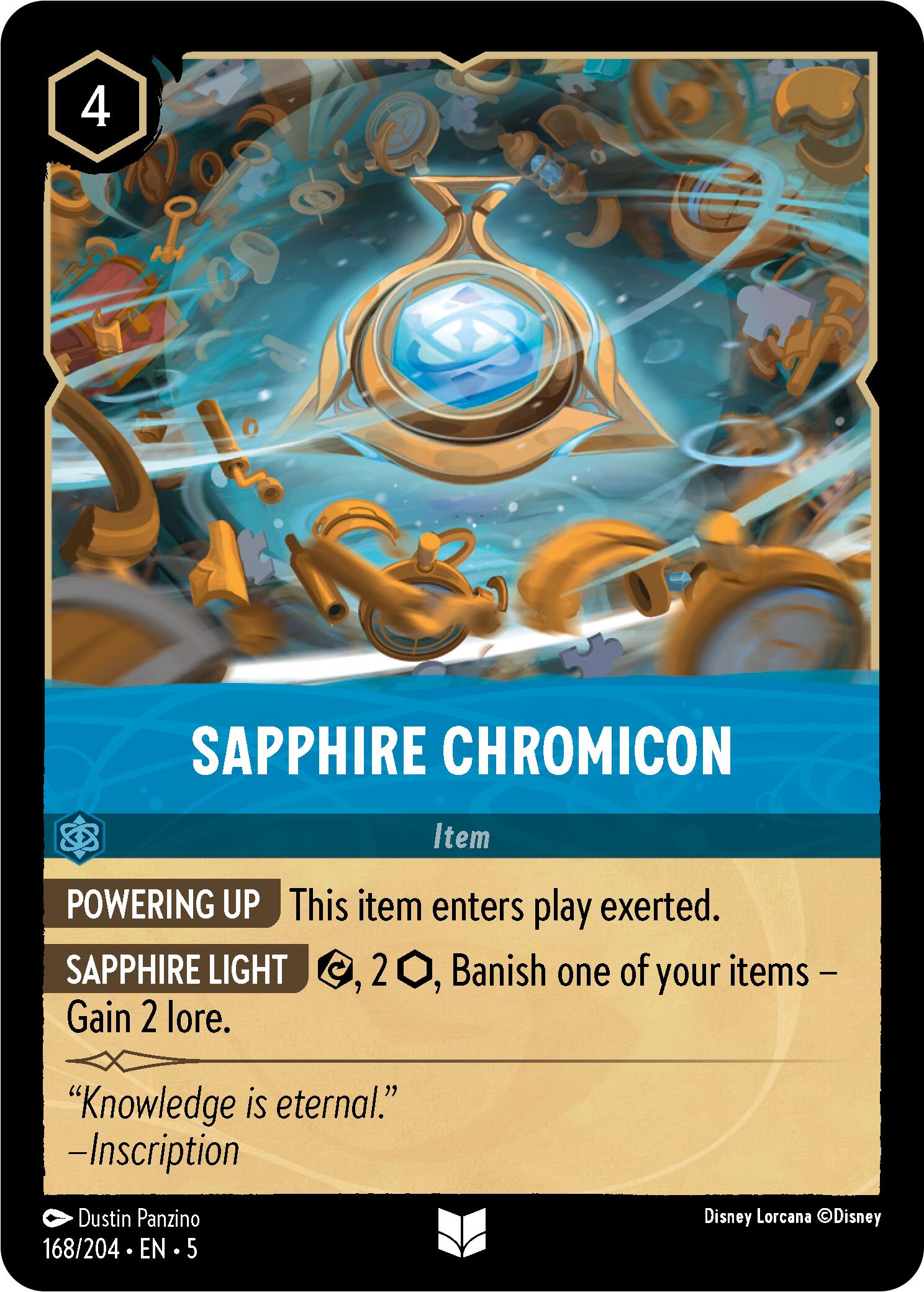 Sapphire Chromicon (168/204) [Shimmering Skies] | Deep Dive Games St. Marys