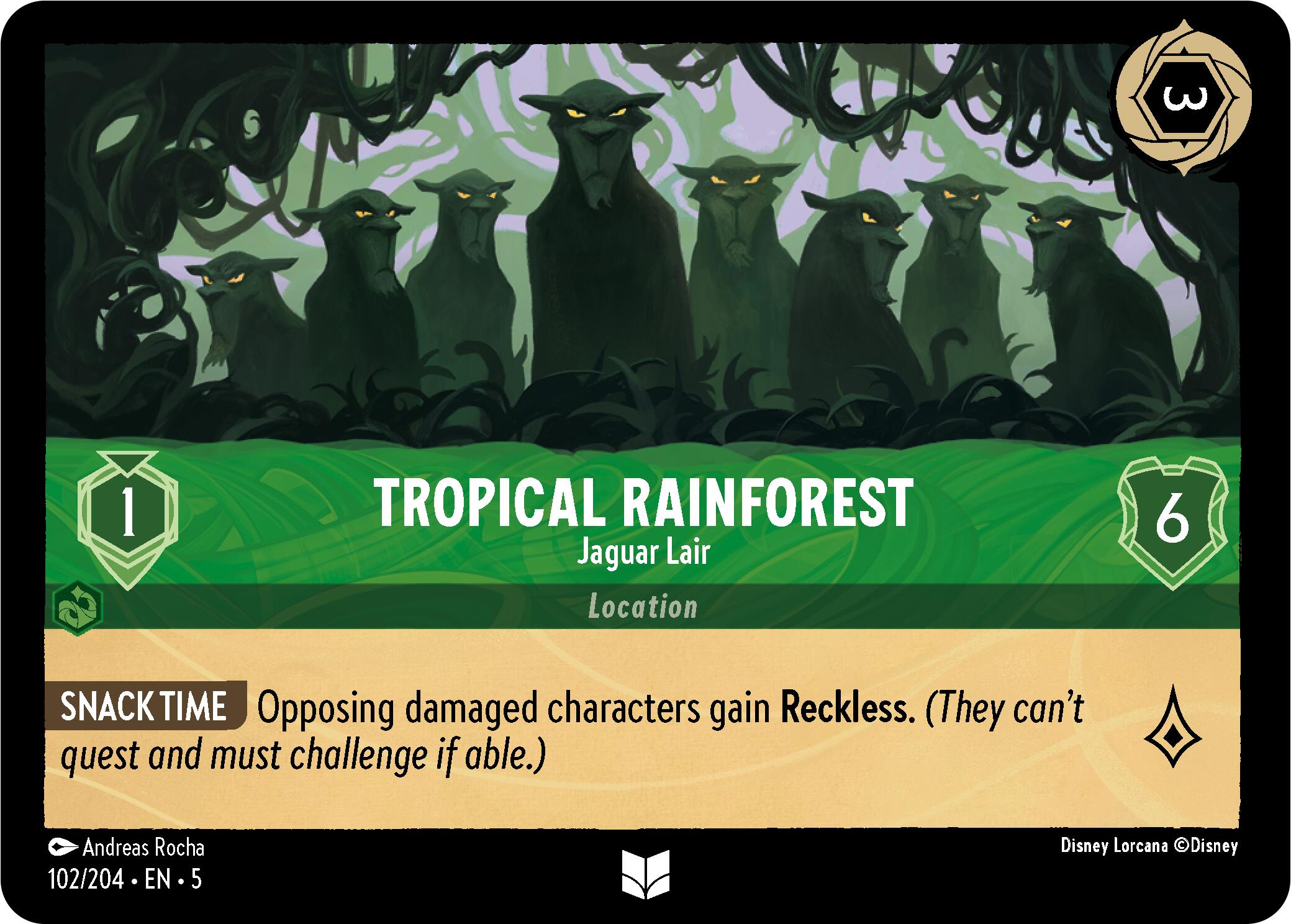 Tropical Rainforest - Jaguar Lair (102/204) [Shimmering Skies] | Deep Dive Games St. Marys