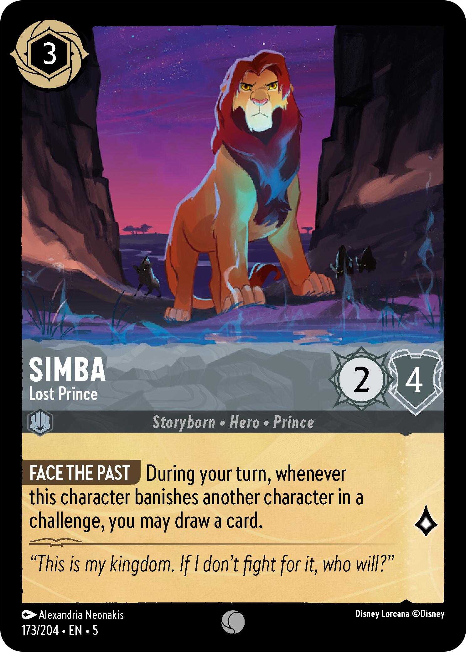 Simba - Lost Prince (173/204) [Shimmering Skies] | Deep Dive Games St. Marys