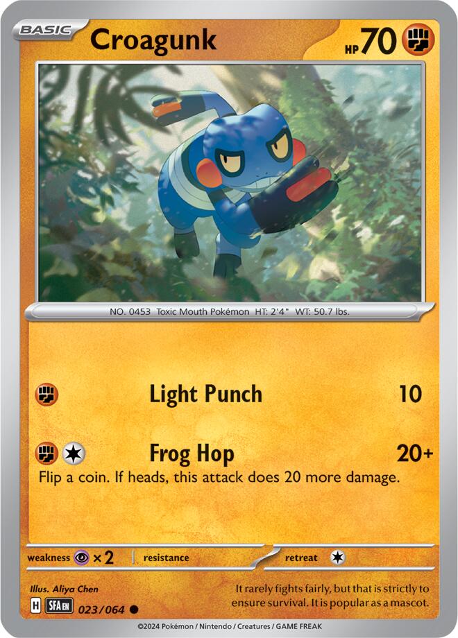 Croagunk (023/064) [Scarlet & Violet: Shrouded Fable] | Deep Dive Games St. Marys