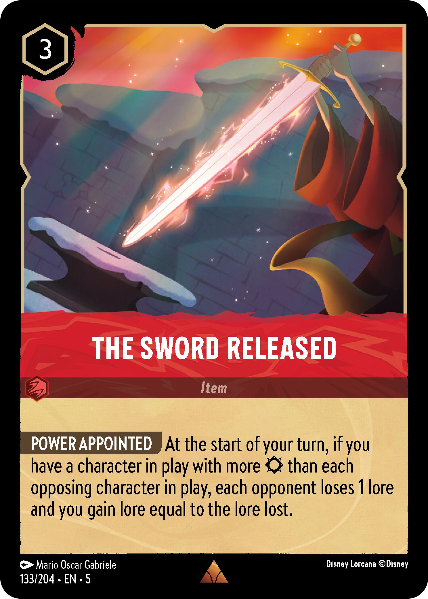 The Sword Released (133/204) [Shimmering Skies] | Deep Dive Games St. Marys