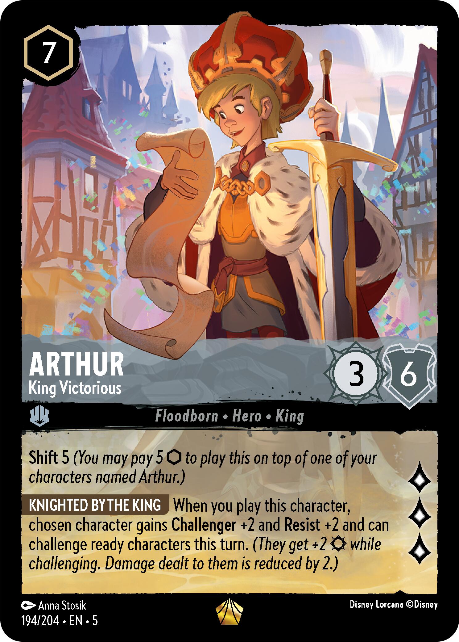 Arthur - King Victorious (194/204) [Shimmering Skies] | Deep Dive Games St. Marys