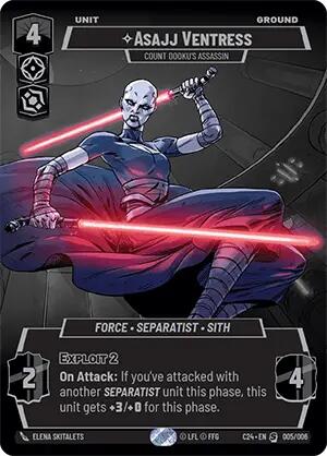 Asajj Ventress - Count Dooku's Assassin (005/006) (2024 Convention Exclusive) (005/006) [Miscellaneous] | Deep Dive Games St. Marys