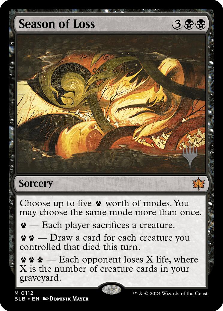 Season of Loss (Promo Pack) [Bloomburrow Promos] | Deep Dive Games St. Marys
