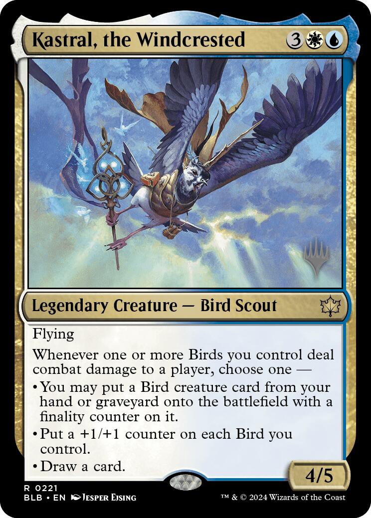 Kastral, the Windcrested (Promo Pack) [Bloomburrow Promos] | Deep Dive Games St. Marys