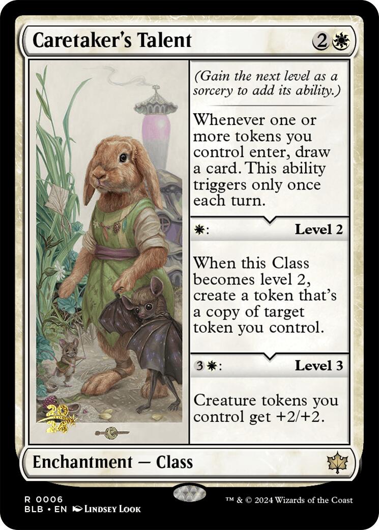 Caretaker's Talent [Bloomburrow Prerelease Promos] | Deep Dive Games St. Marys