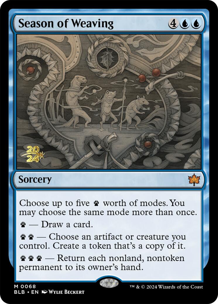 Season of Weaving [Bloomburrow Prerelease Promos] | Deep Dive Games St. Marys