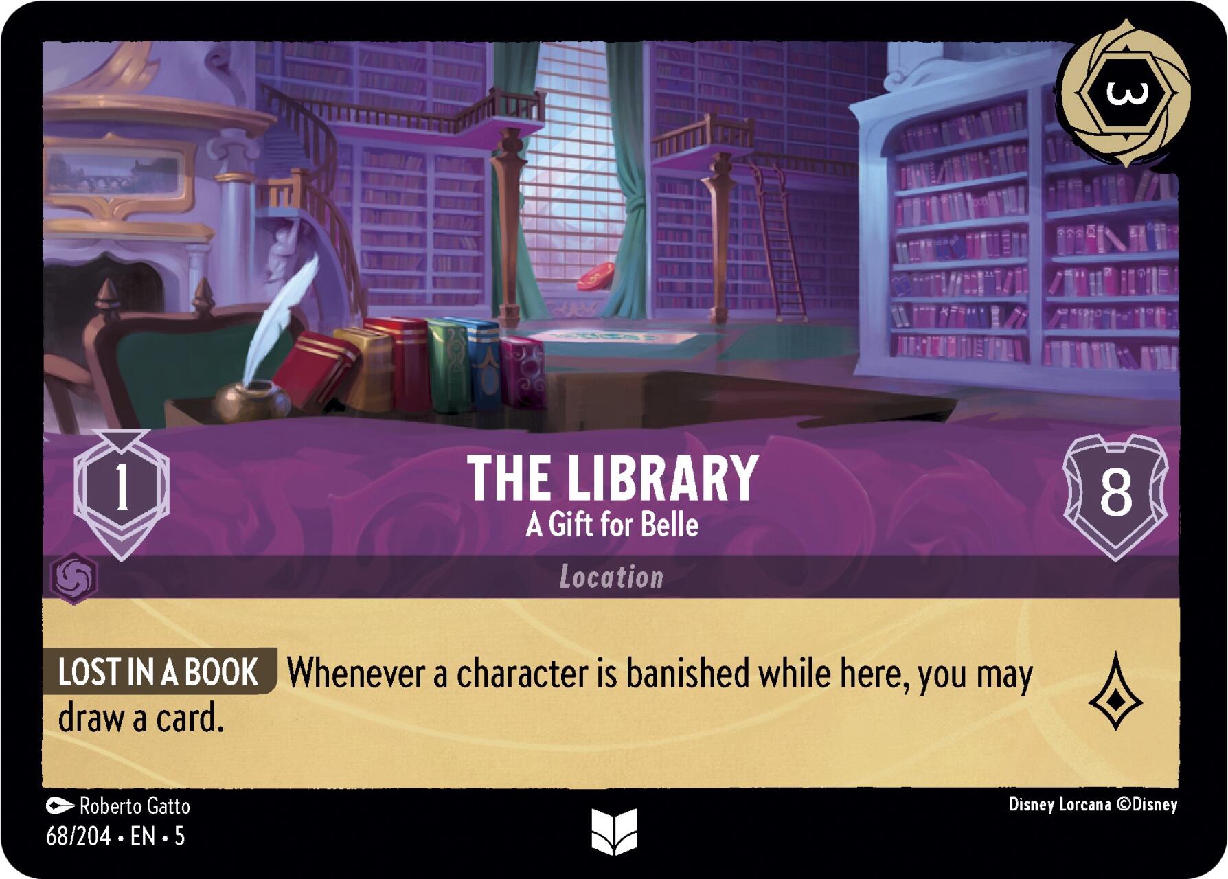 The Library - A Gift for Belle (68/204) [Shimmering Skies] | Deep Dive Games St. Marys