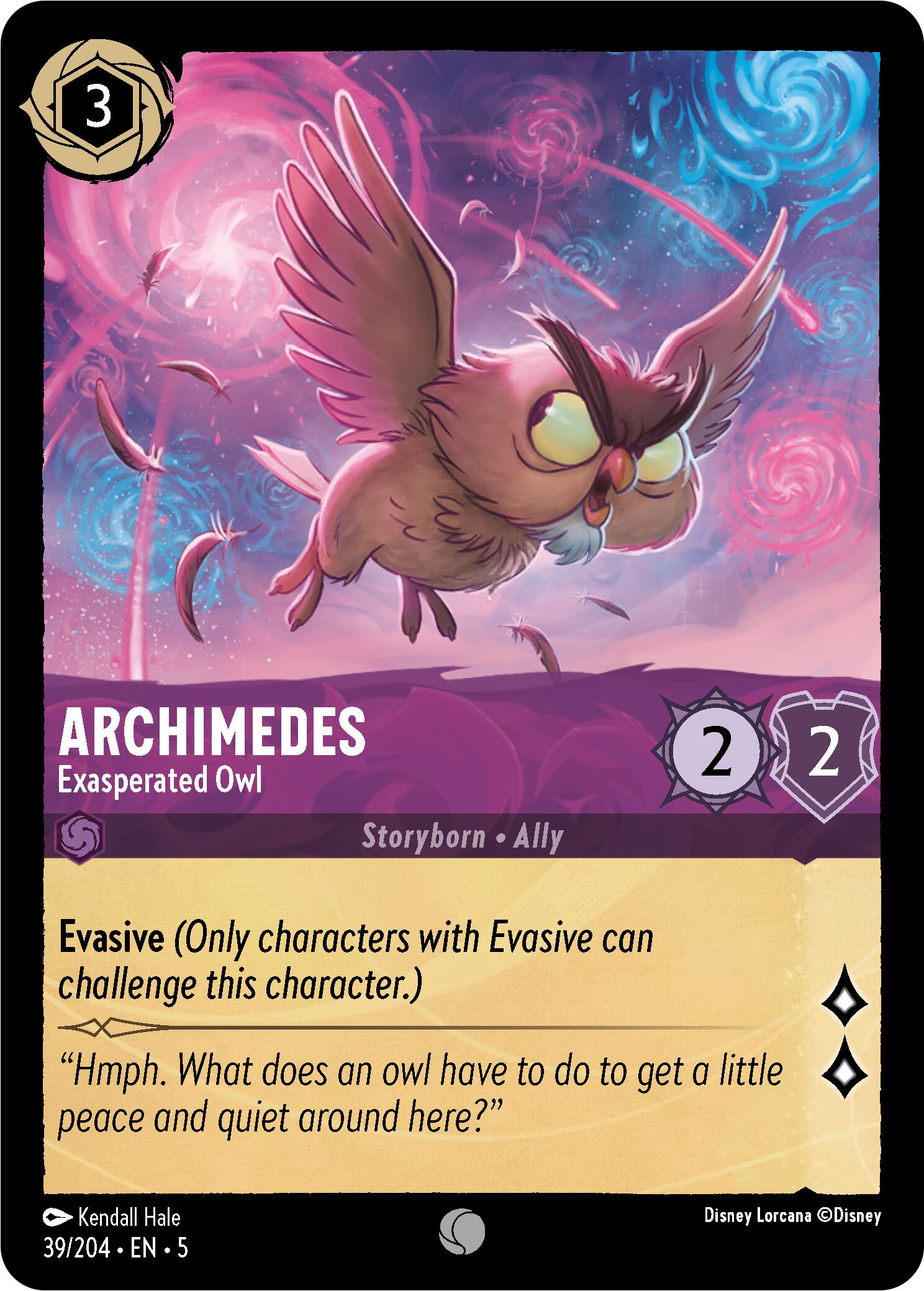 Archimedes - Exasperated Owl (39/204) [Shimmering Skies] | Deep Dive Games St. Marys