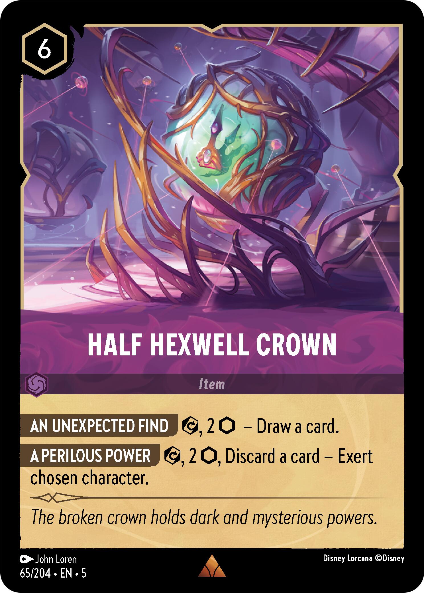 Half Hexwell Crown (65/204) [Shimmering Skies] | Deep Dive Games St. Marys