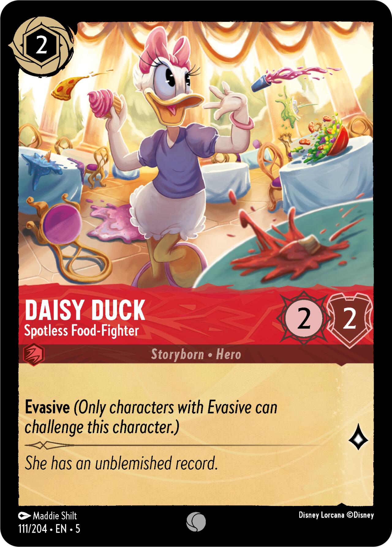Daisy Duck - Spotless Food-Fighter (111/204) [Shimmering Skies] | Deep Dive Games St. Marys