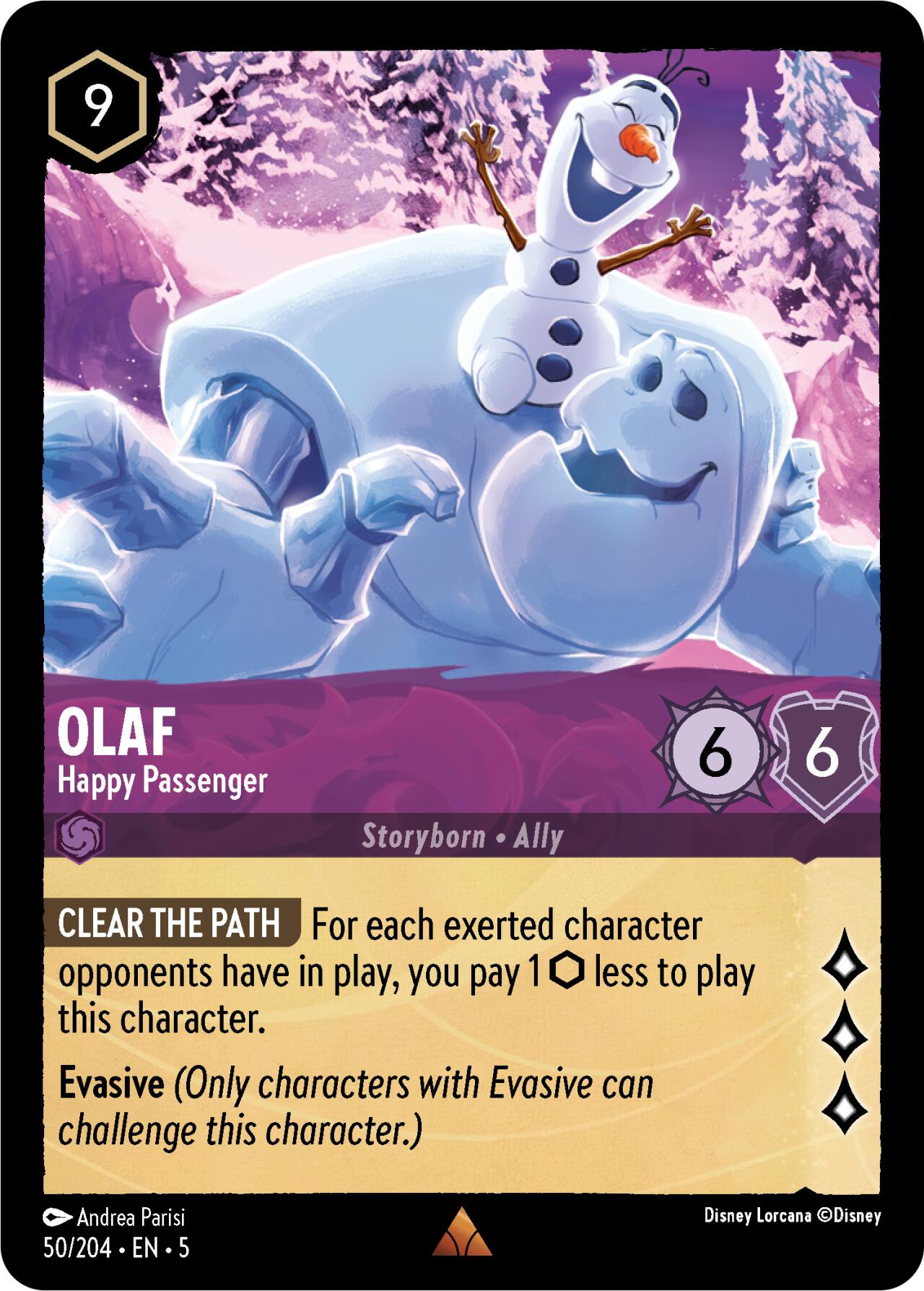 Olaf - Happy Passenger (50/204) [Shimmering Skies] | Deep Dive Games St. Marys