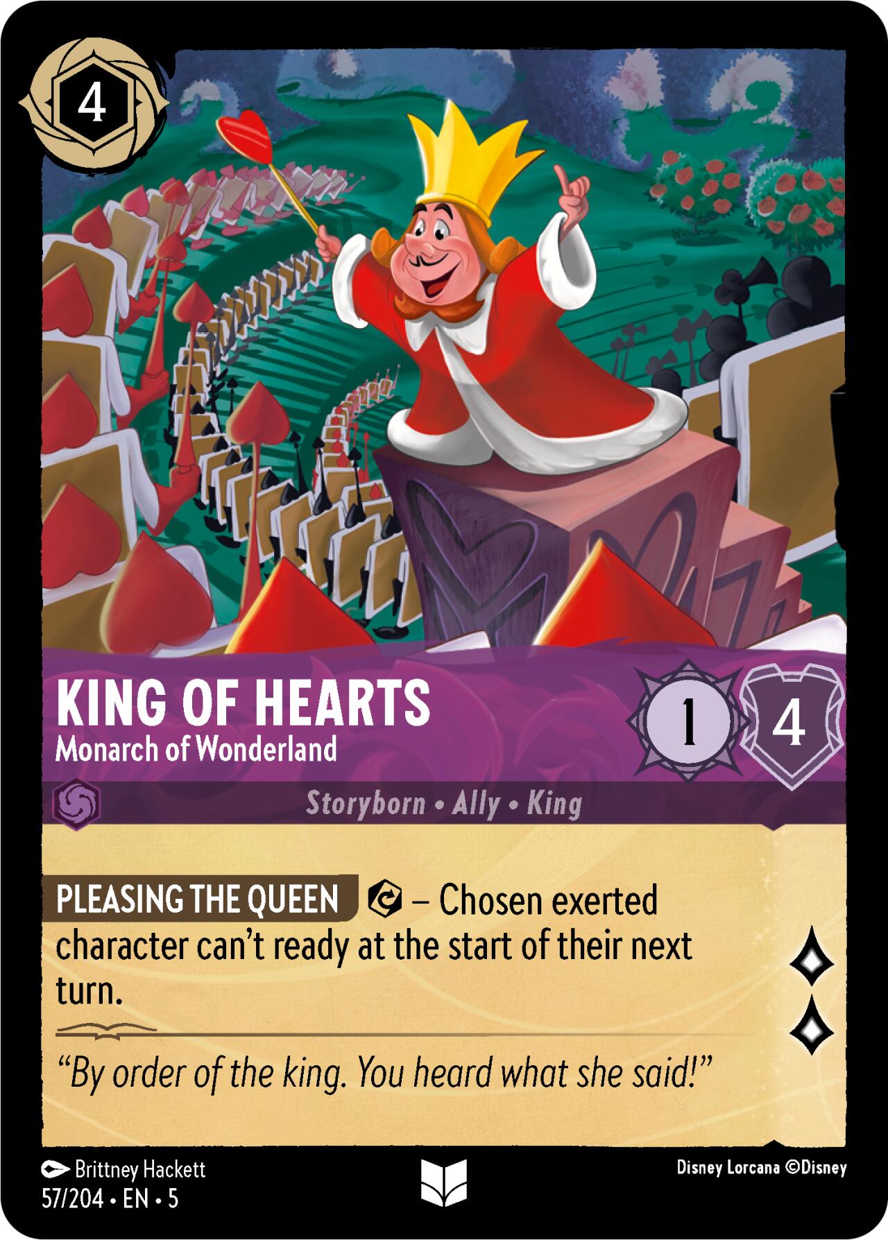 King of Hearts - Monarch of Wonderland (57/204) [Shimmering Skies] | Deep Dive Games St. Marys