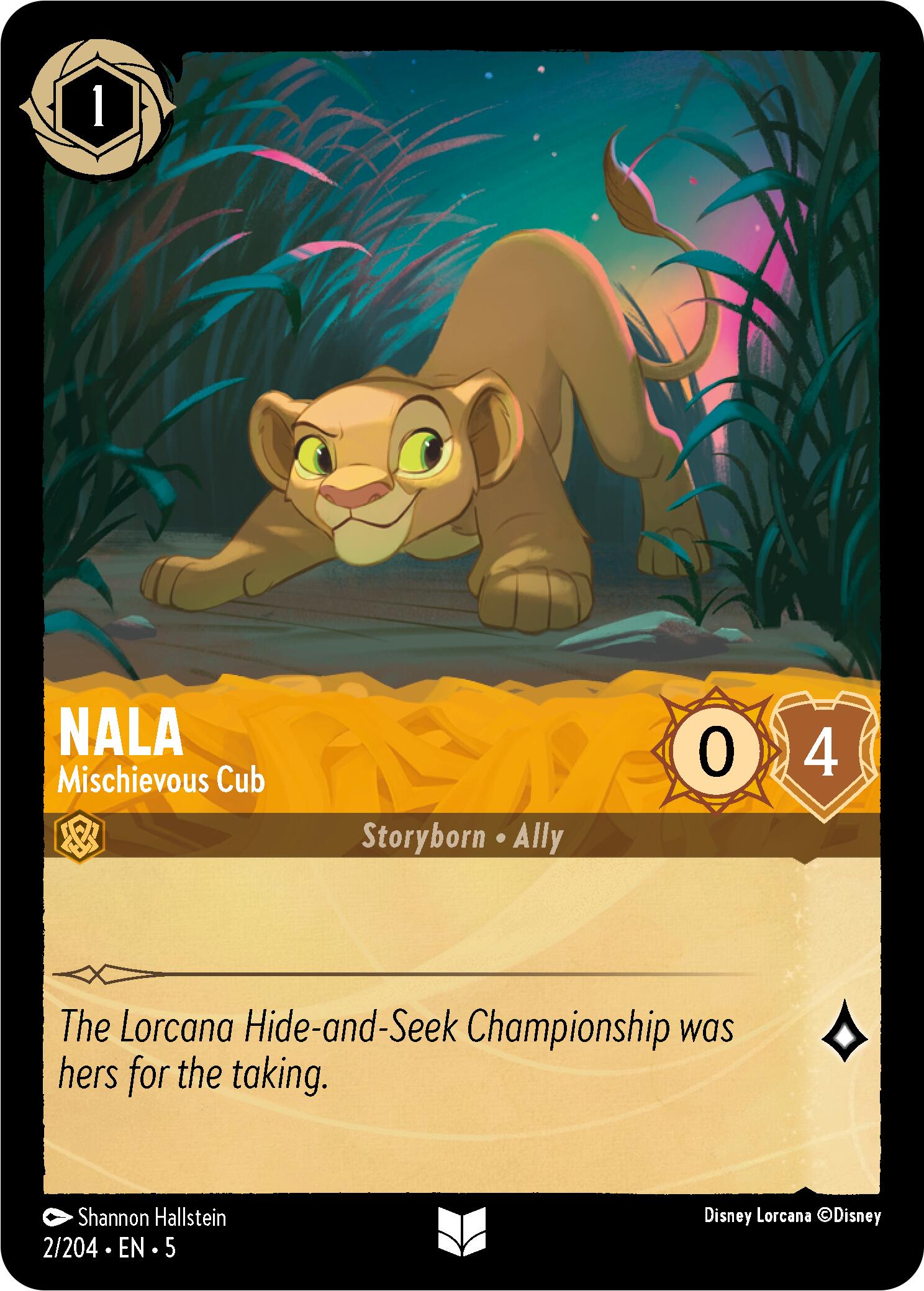 Nala - Mischievous Cub (2/204) [Shimmering Skies] | Deep Dive Games St. Marys
