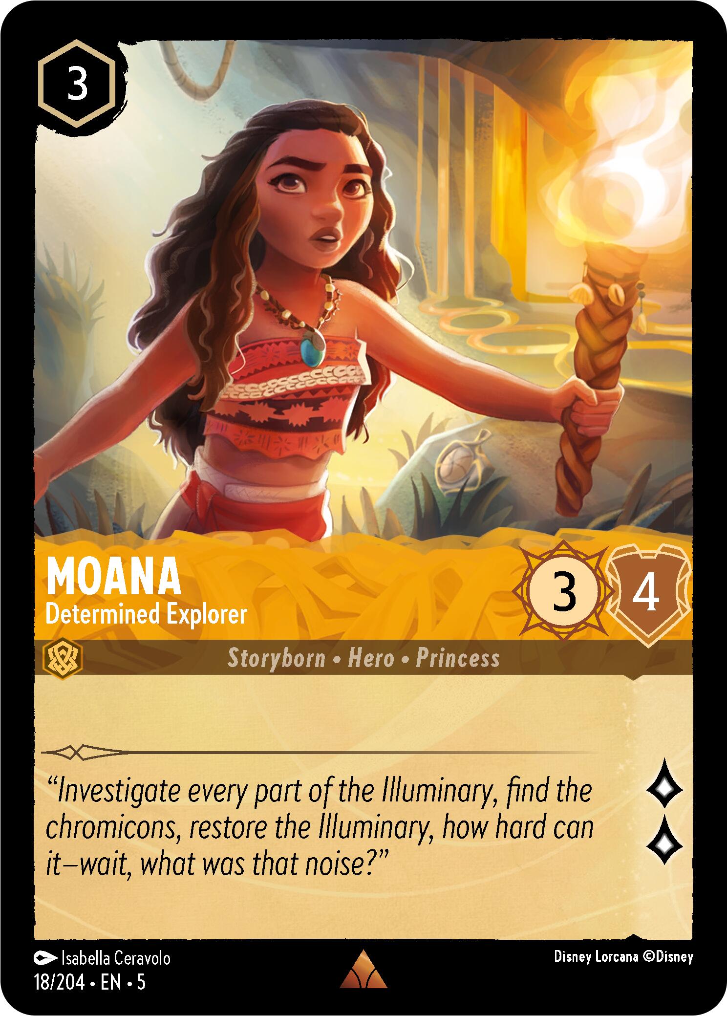 Moana - Determined Explorer (18/204) [Shimmering Skies] | Deep Dive Games St. Marys