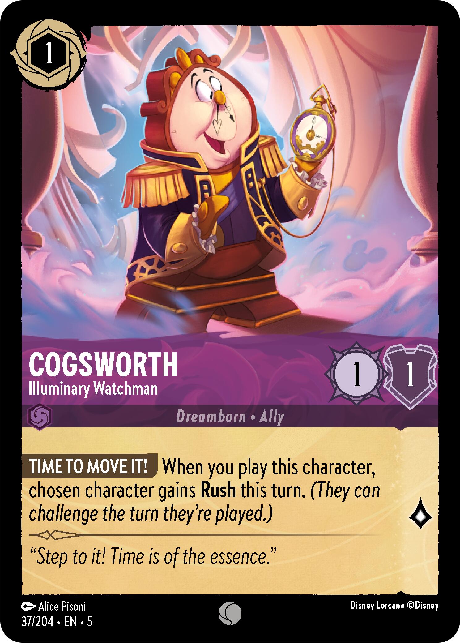 Cogsworth - Illuminary Watchman (37/204) [Shimmering Skies] | Deep Dive Games St. Marys