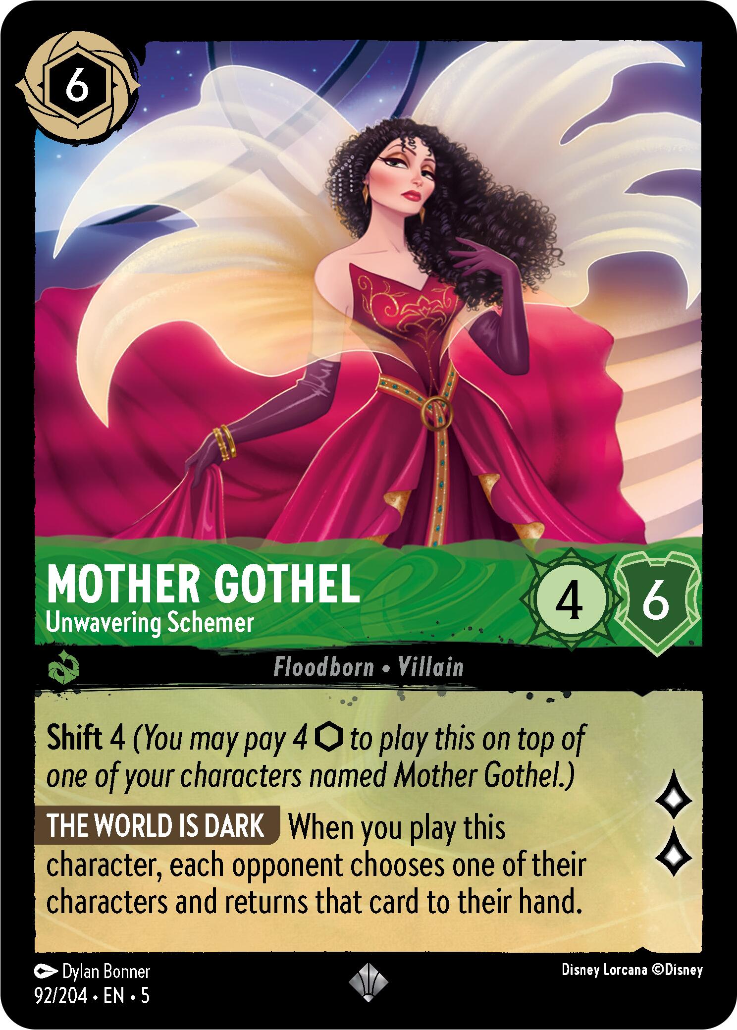 Mother Gothel - Unwavering Schemer (92/204) [Shimmering Skies] | Deep Dive Games St. Marys