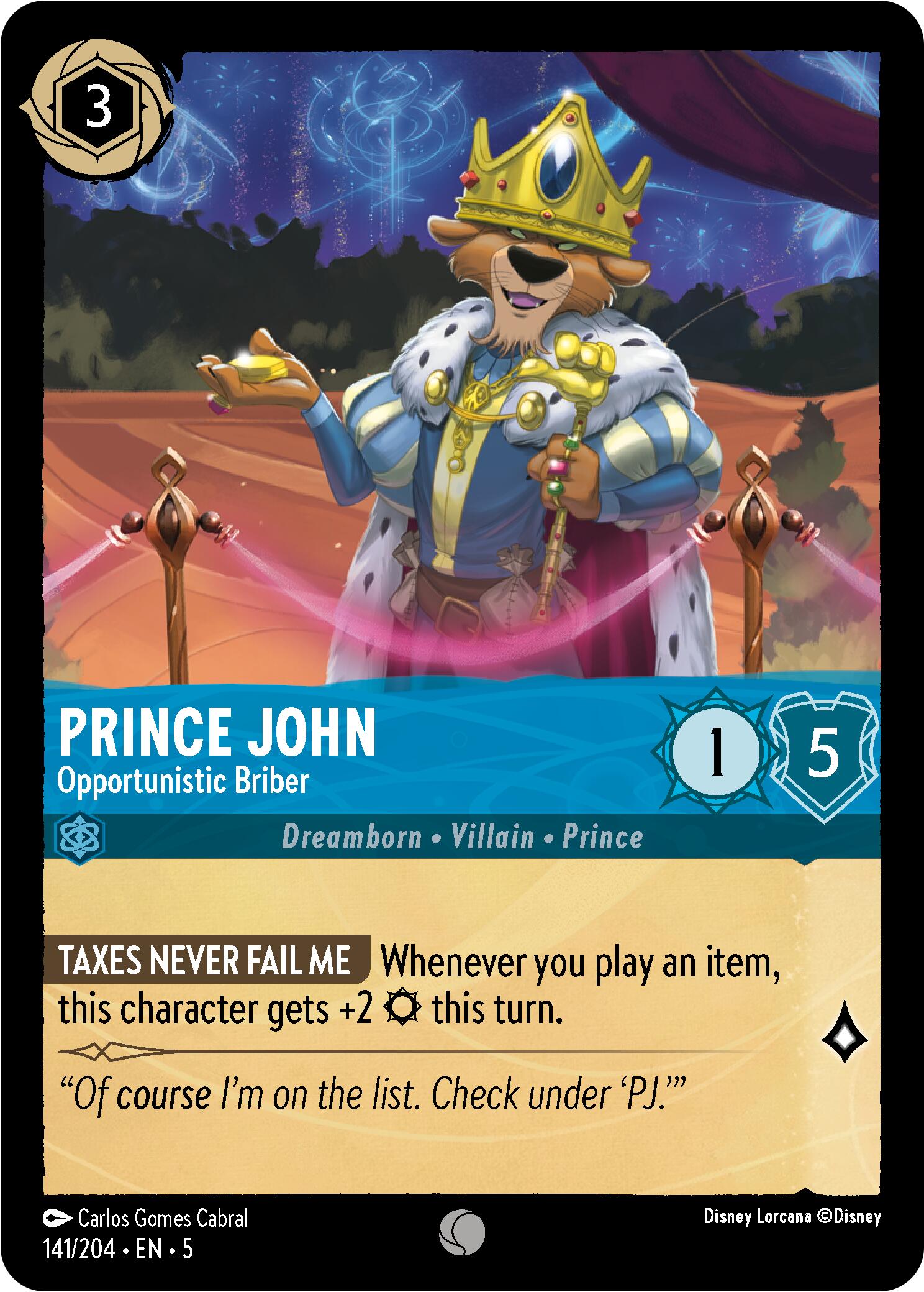 Prince John - Opportunistic Briber (141/204) [Shimmering Skies] | Deep Dive Games St. Marys
