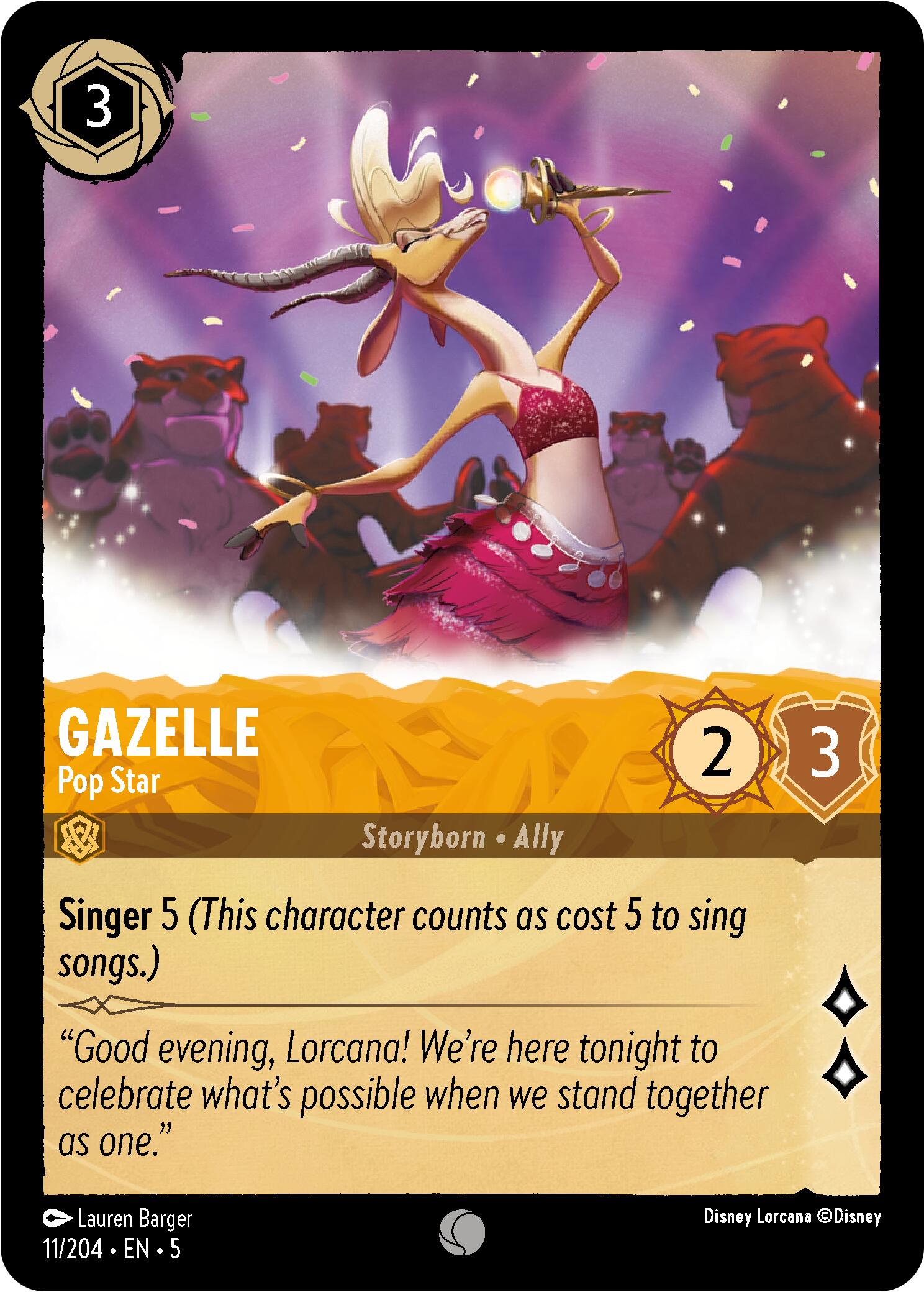 Gazelle - Pop Star (11/204) [Shimmering Skies] | Deep Dive Games St. Marys