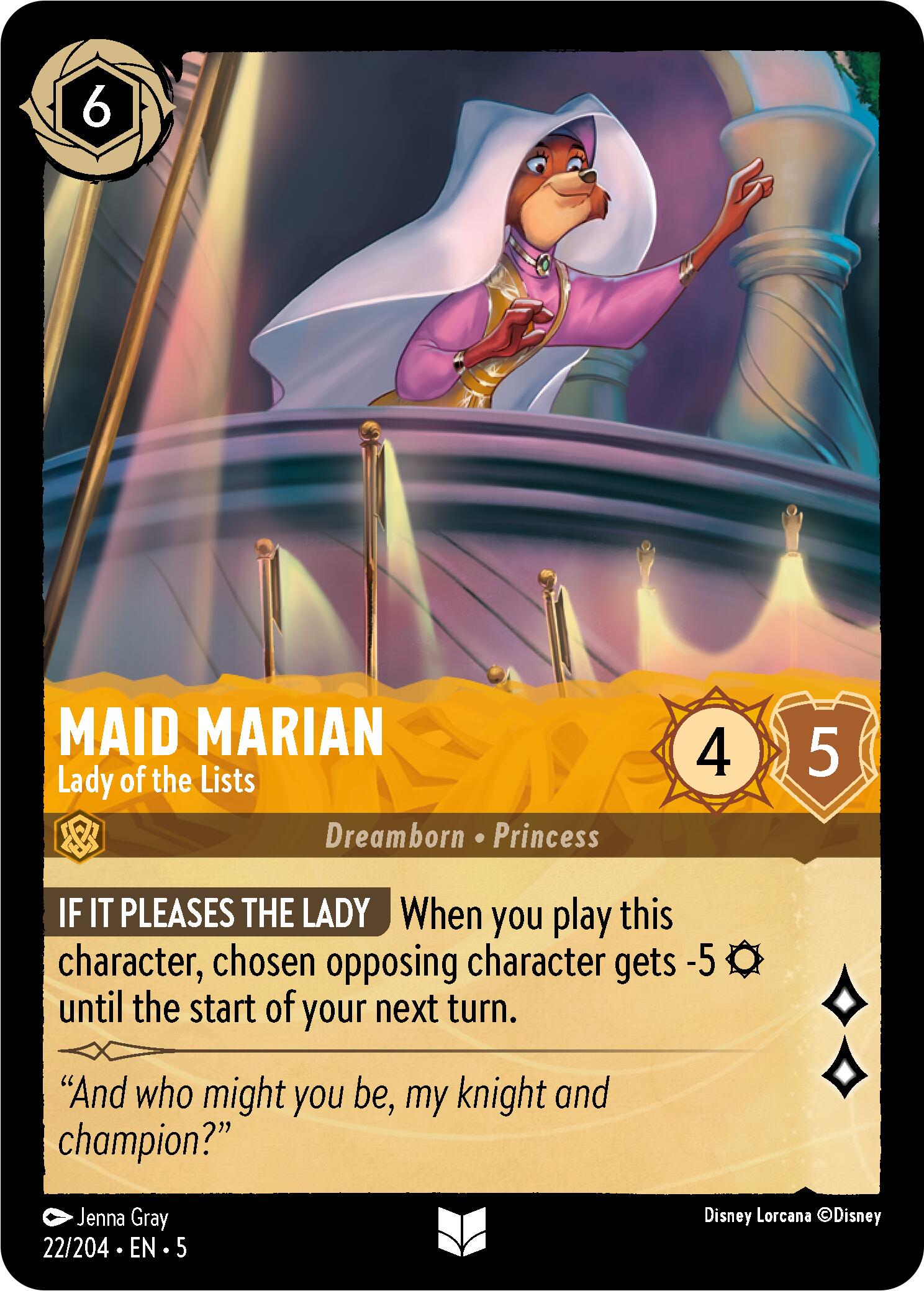 Maid Marian - Lady of the Lists (22/204) [Shimmering Skies] | Deep Dive Games St. Marys