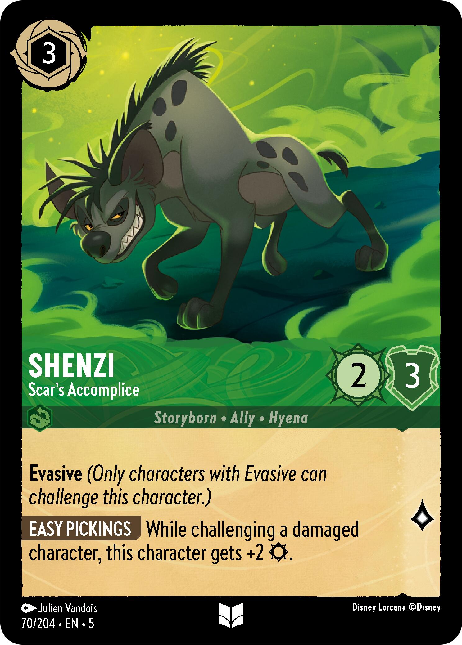 Shenzi - Scar's Accomplice (70/204) [Shimmering Skies] | Deep Dive Games St. Marys