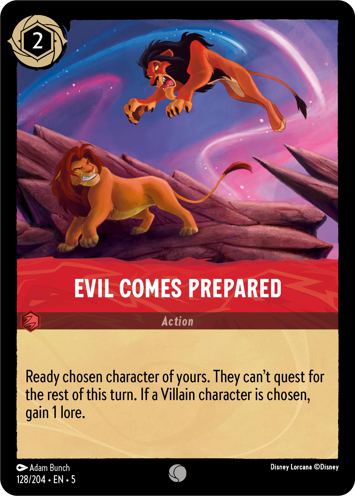 Evil Comes Prepared (128/204) [Shimmering Skies] | Deep Dive Games St. Marys