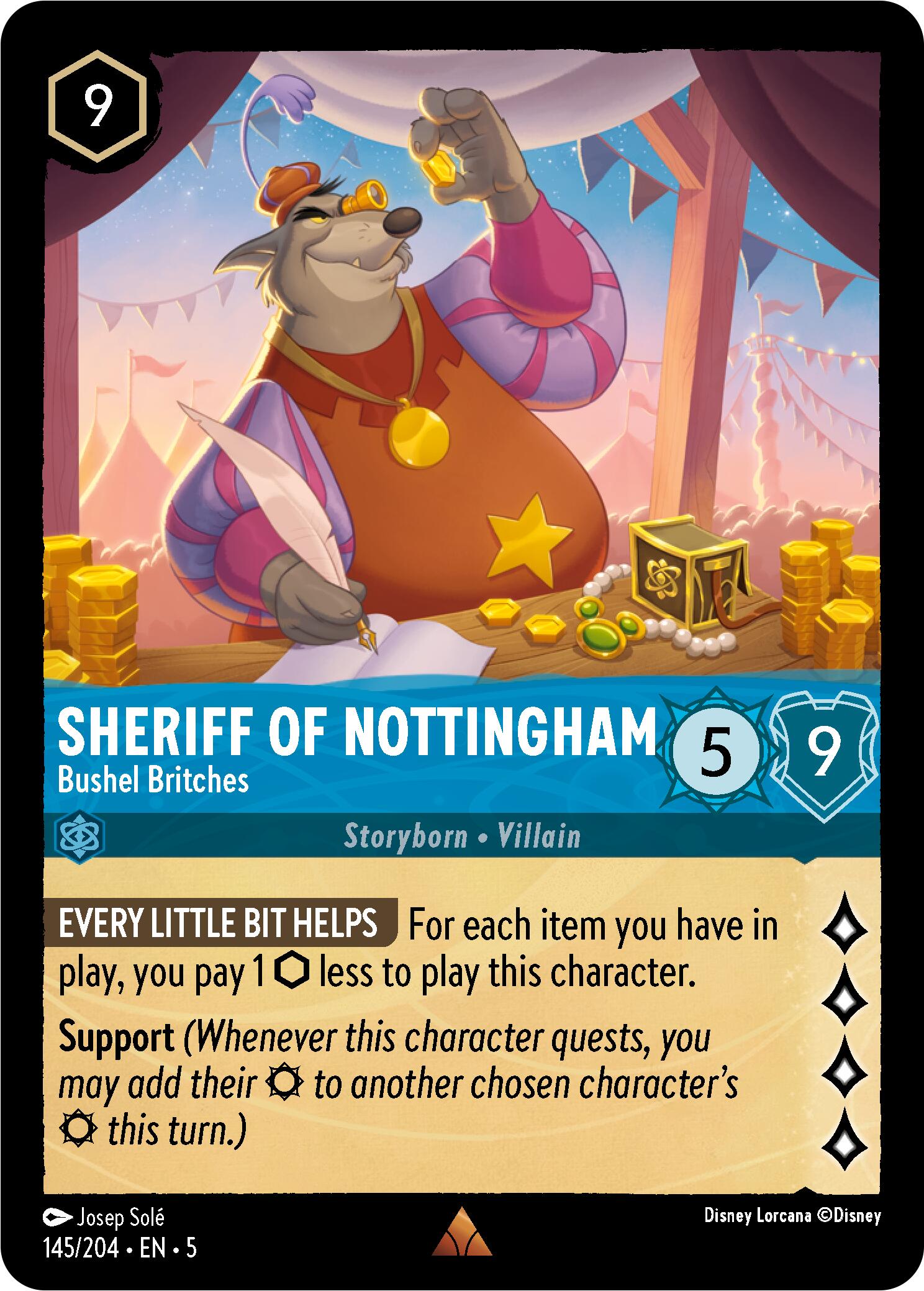 Sheriff of Nottingham - Bushel Britches (145/204) [Shimmering Skies] | Deep Dive Games St. Marys