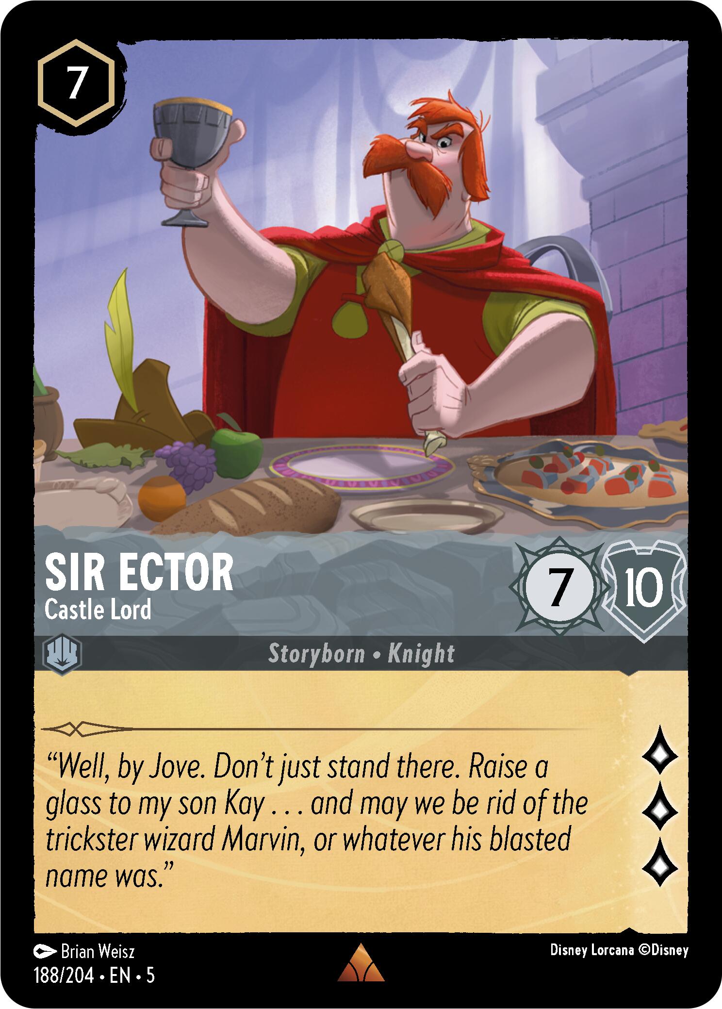 Sir Ector - Castle Lord (188/204) [Shimmering Skies] | Deep Dive Games St. Marys