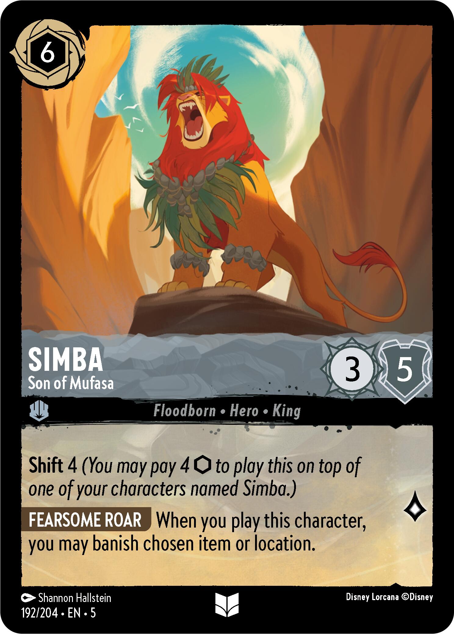 Simba - Son of Mufasa (192/204) [Shimmering Skies] | Deep Dive Games St. Marys
