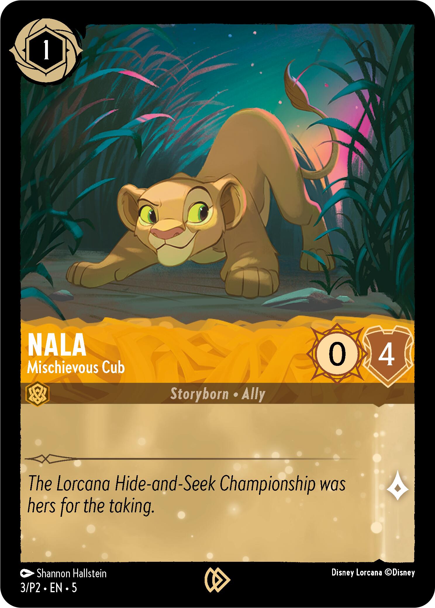 Nala - Mischievous Cub (3) [Promo Cards] | Deep Dive Games St. Marys