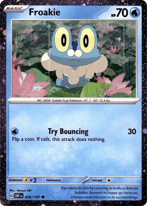 Froakie (056/197) (Cosmos Holo) [Scarlet & Violet: Obsidian Flames] | Deep Dive Games St. Marys