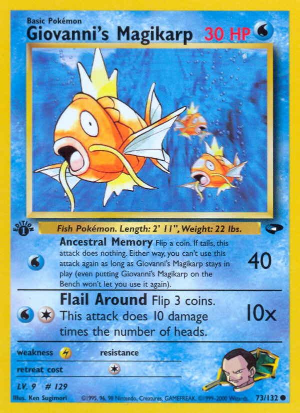 Giovanni's Magikarp (73/132) [Gym Challenge 1st Edition] | Deep Dive Games St. Marys
