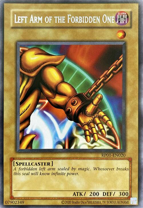 Left Arm of the Forbidden One [RP01-EN020] Rare | Deep Dive Games St. Marys