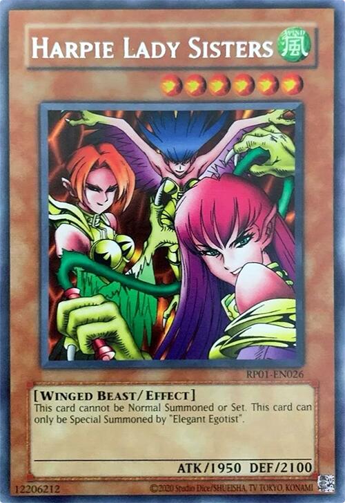 Harpie Lady Sisters [RP01-EN026] Rare | Deep Dive Games St. Marys
