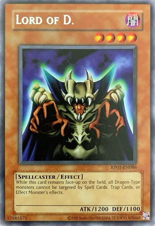 Lord of D. [RP01-EN086] Rare | Deep Dive Games St. Marys
