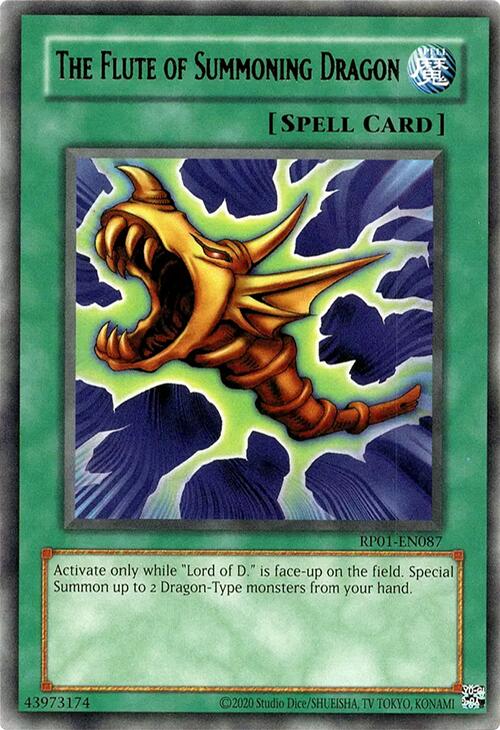 The Flute of Summoning Dragon [RP01-EN087] Rare | Deep Dive Games St. Marys