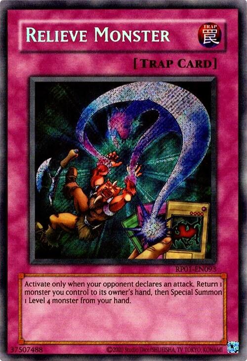 Relieve Monster [RP01-EN093] Secret Rare | Deep Dive Games St. Marys