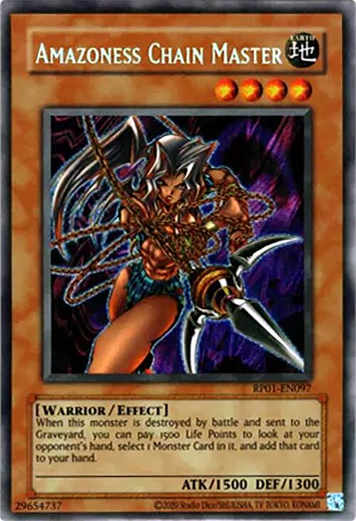Amazoness Chain Master [RP01-EN097] Secret Rare | Deep Dive Games St. Marys