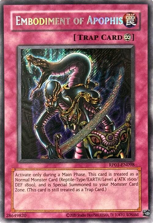 Embodiment of Apophis [RP01-EN098] Secret Rare | Deep Dive Games St. Marys