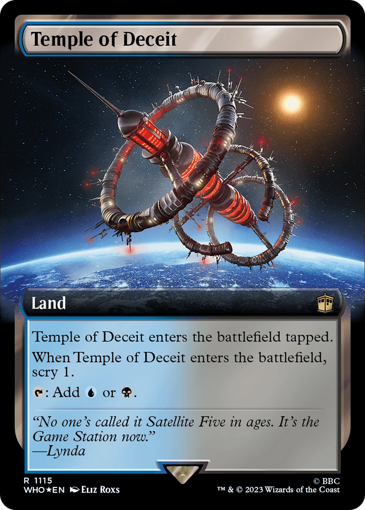 Temple of Deceit (Extended Art) (Surge Foil) [Doctor Who] | Deep Dive Games St. Marys