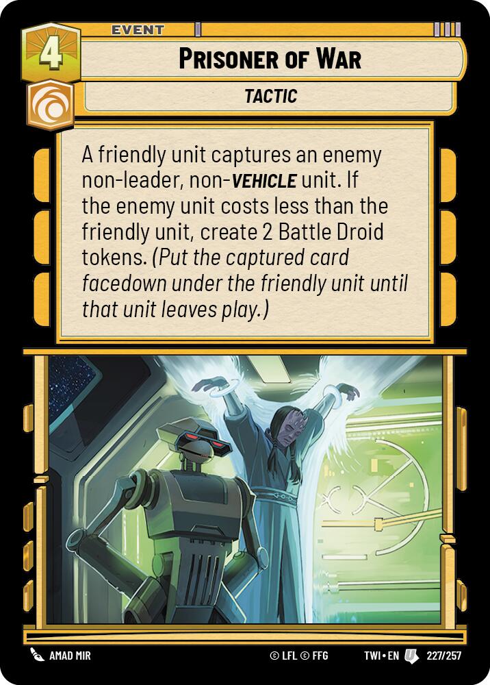 Prisoner of War (227/257) (227/257) [Twilight of the Republic] | Deep Dive Games St. Marys