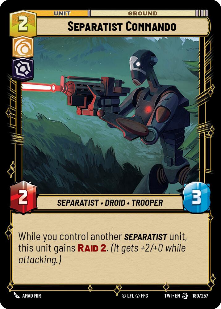 Separatist Commando (180/257) (180/257) [Twilight of the Republic] | Deep Dive Games St. Marys