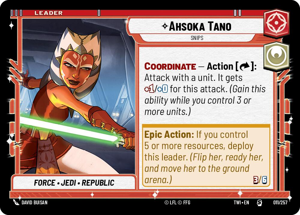 Ashoka Tano - Snips (011/257) (011/257) [Twilight of the Republic] | Deep Dive Games St. Marys
